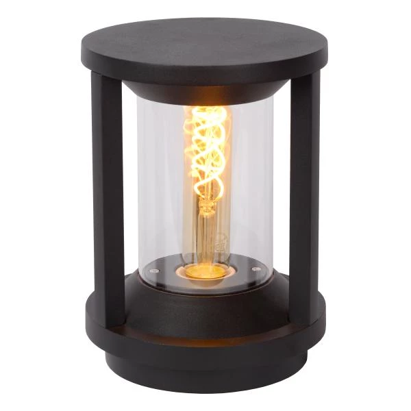 Lucide CADIX - Sokkellamp - Ø 16 cm - 1xE27 - IP65 - Zwart - detail 1
